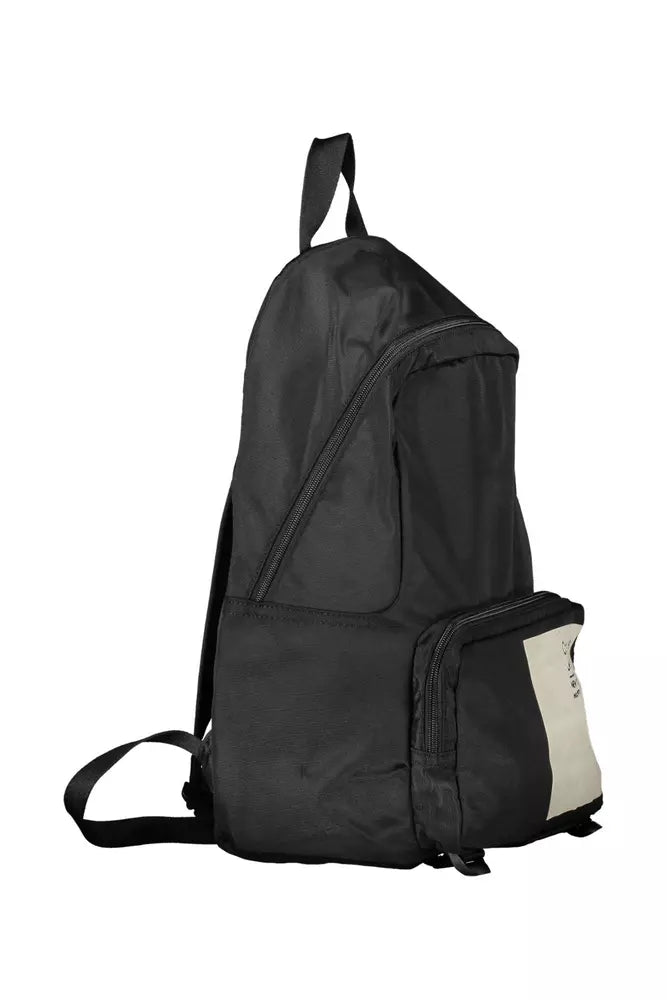 Black Polyester Backpack