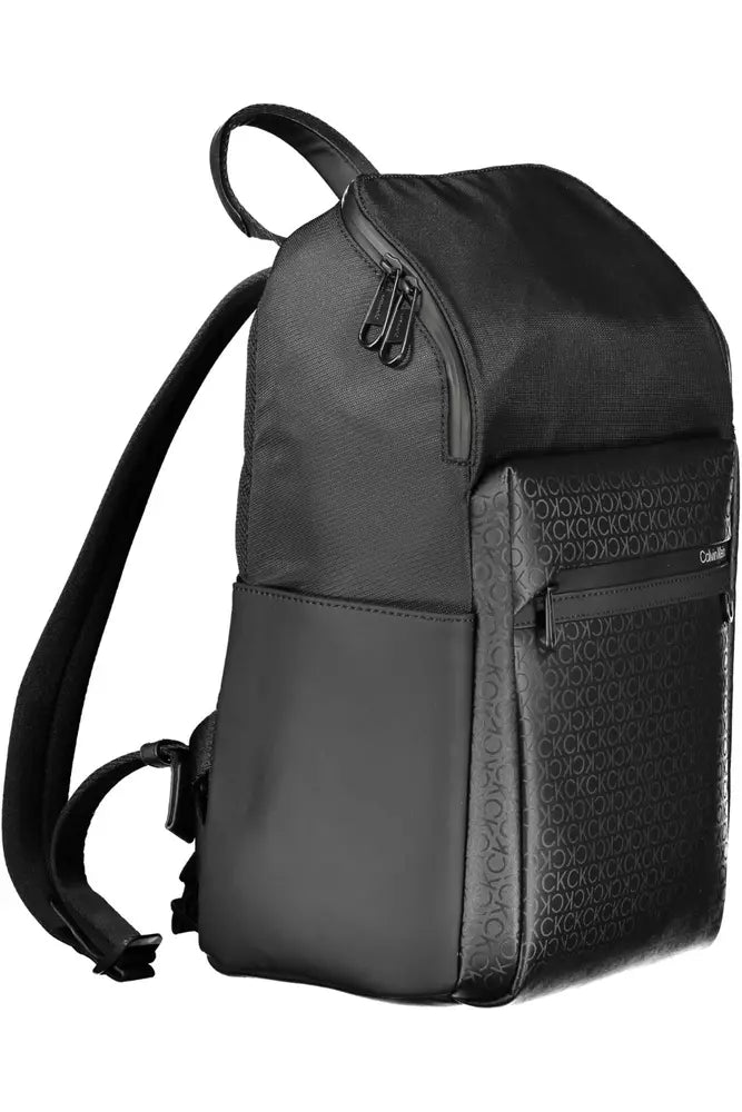 Black Polyester Backpack