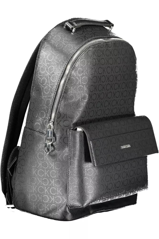 Black Polyester Backpack