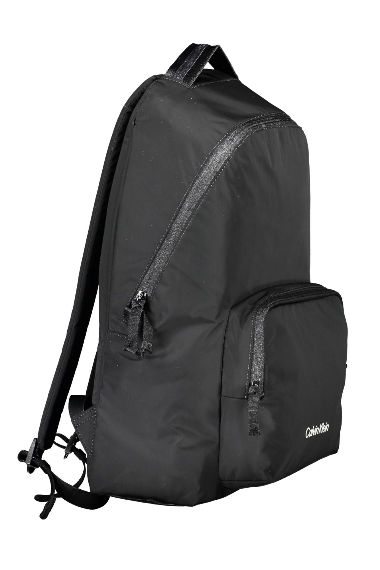 Black Polyester Backpack