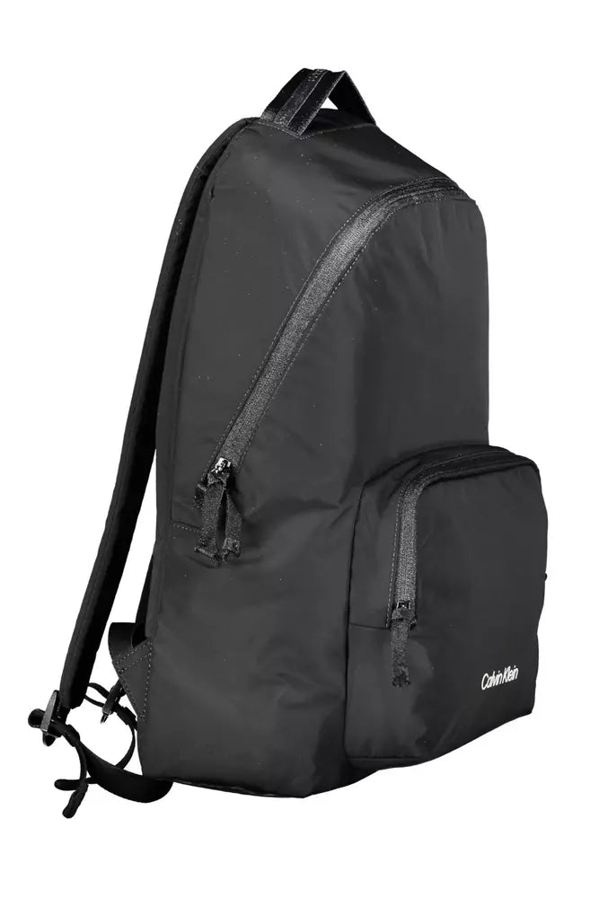 Black Polyester Backpack