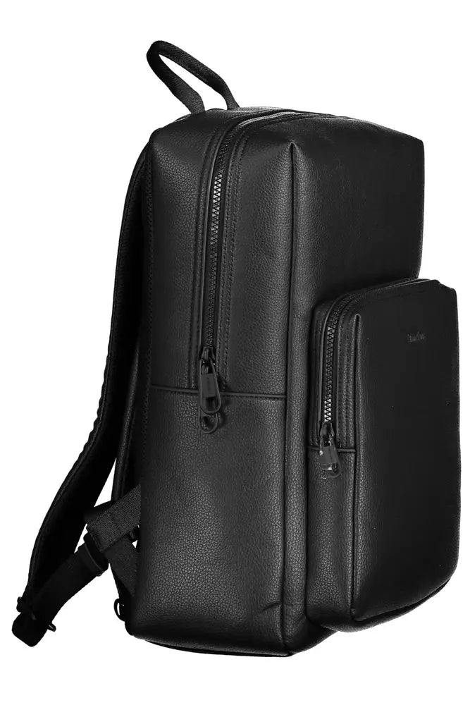 Black Polyester Backpack