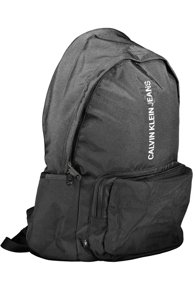 Black Polyester Backpack