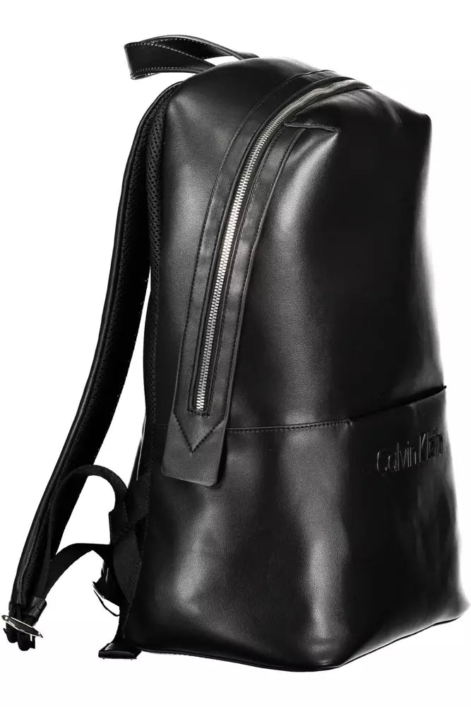 Black Polyester Backpack