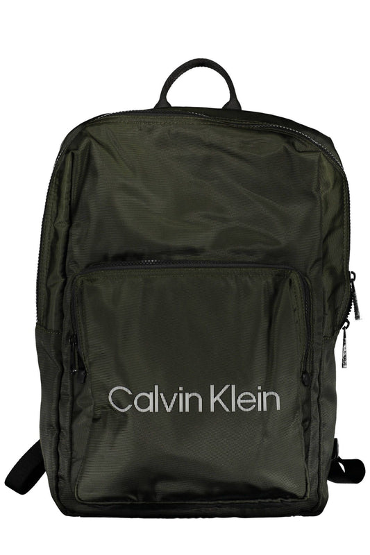 Green Polyester Backpack