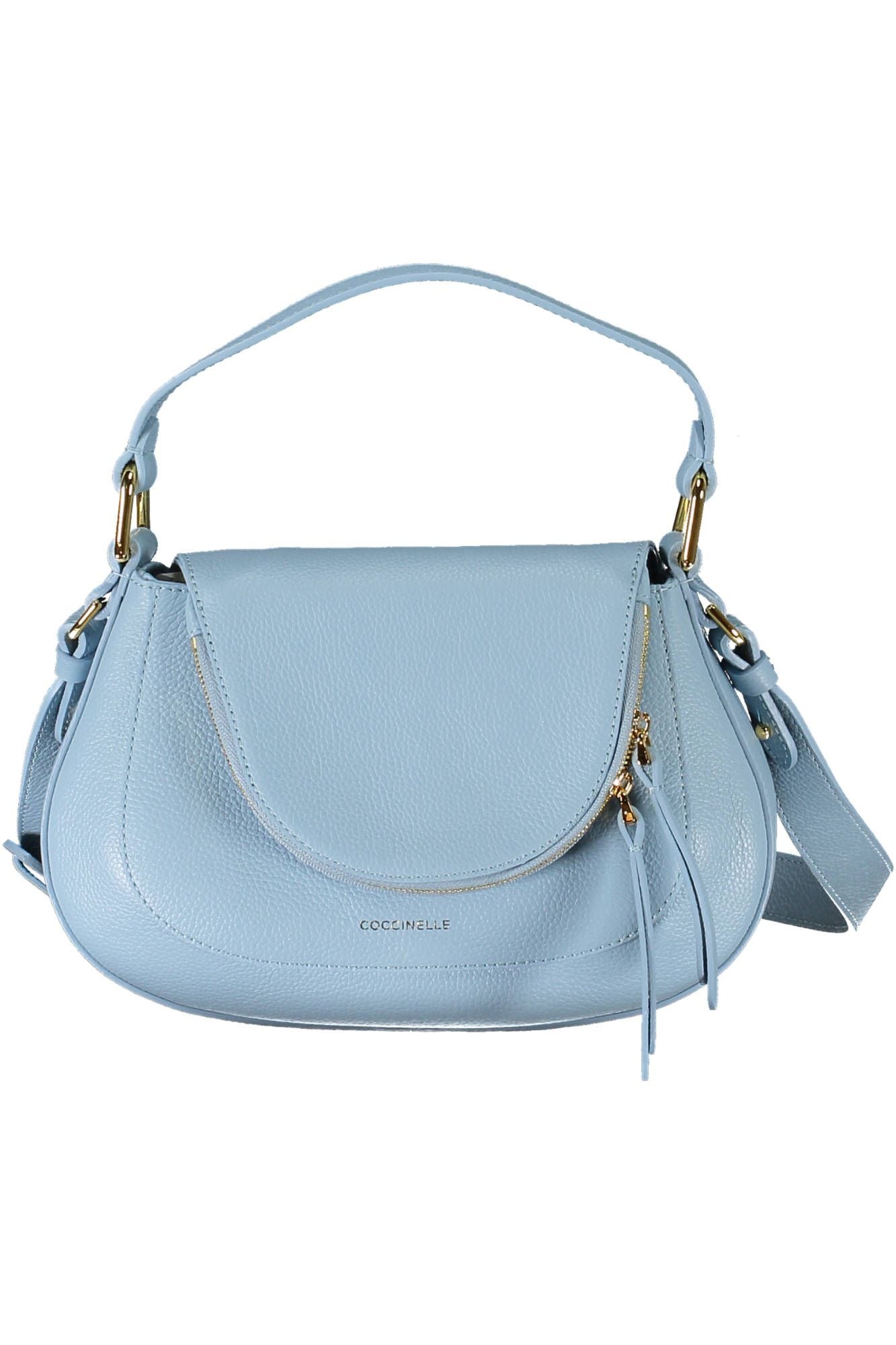 Light Blue Leather Handbag