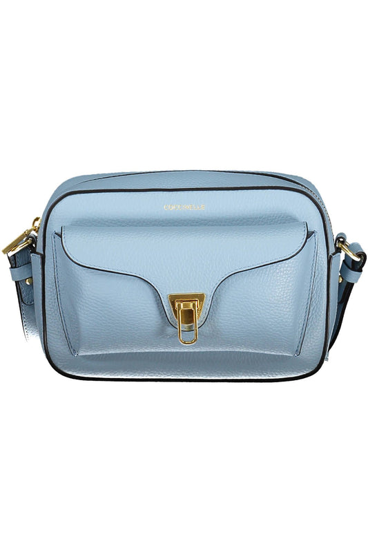 Light Blue Leather Handbag