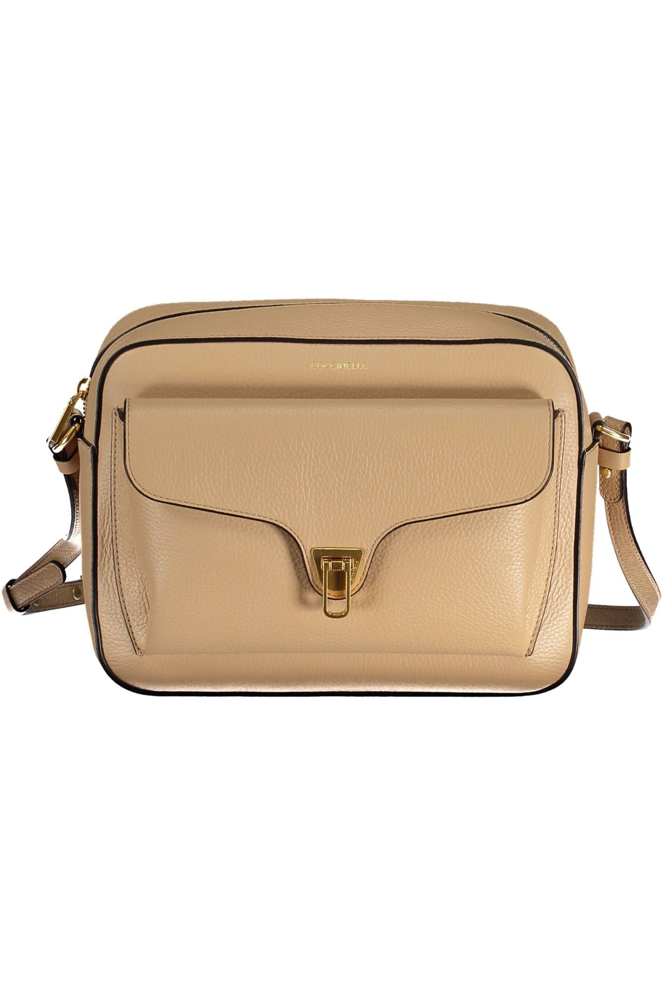 Beige Leather Handbag