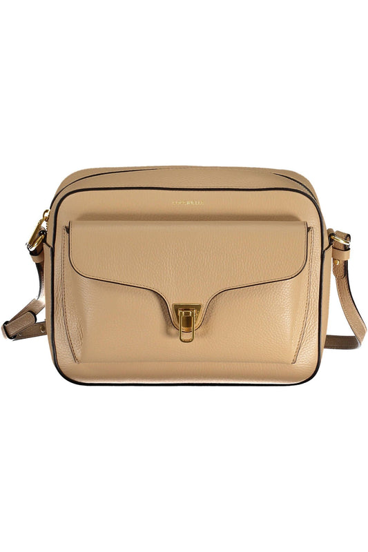 Beige Leather Handbag