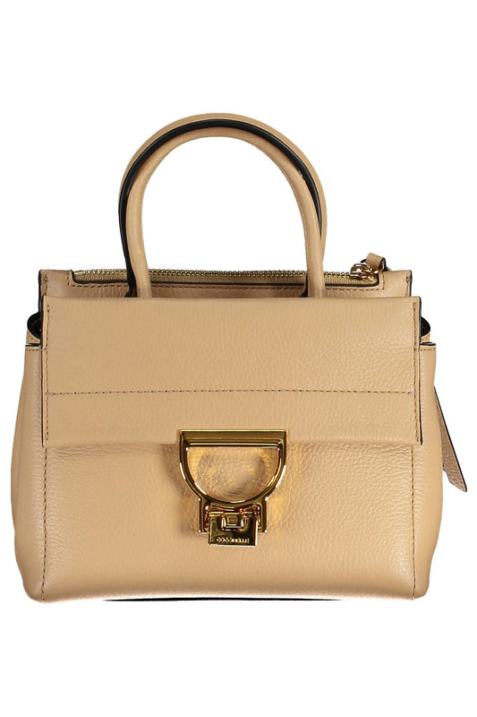 Beige Leather Handbag