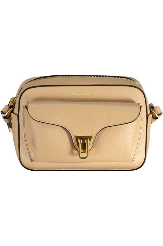 Beige Leather Handbag