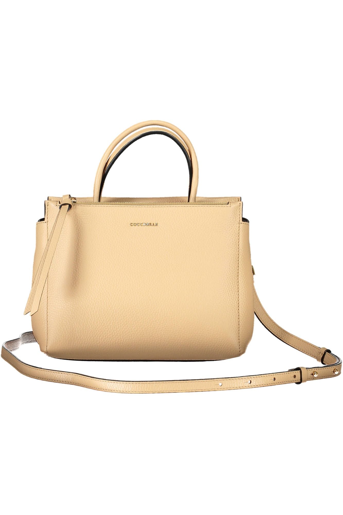 Beige Leather Handbag