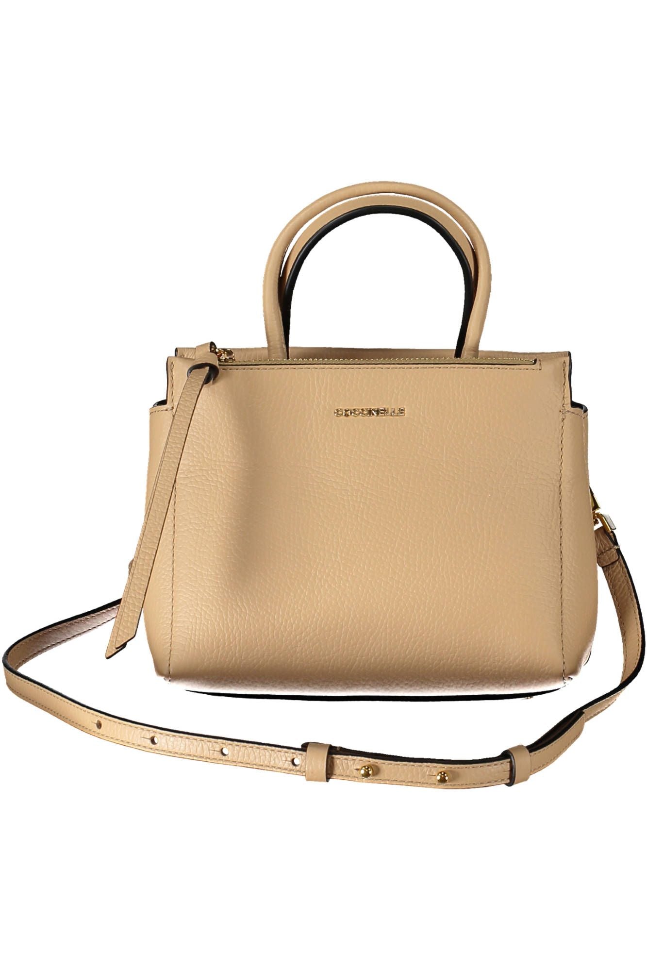 Beige Leather Handbag