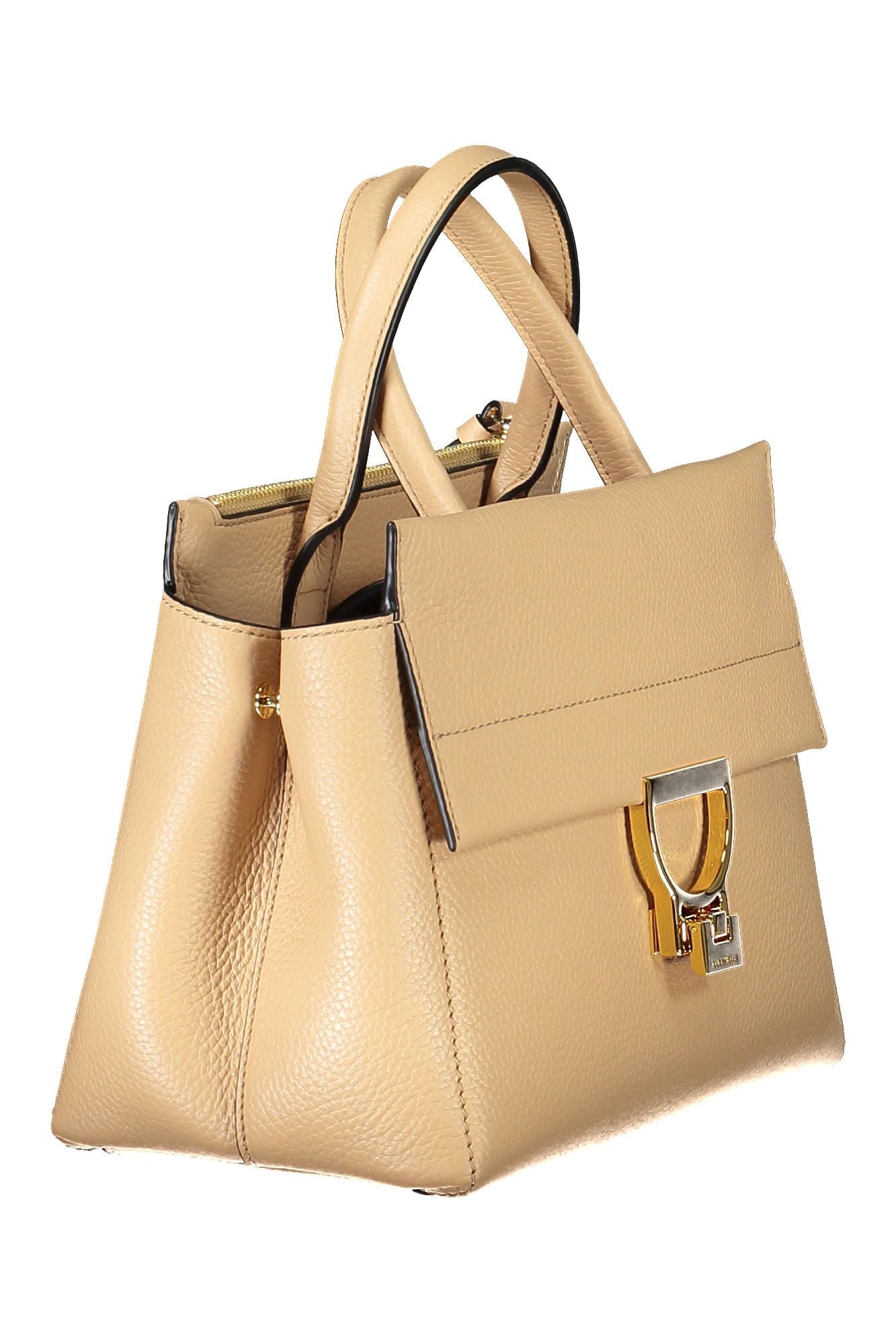 Beige Leather Handbag