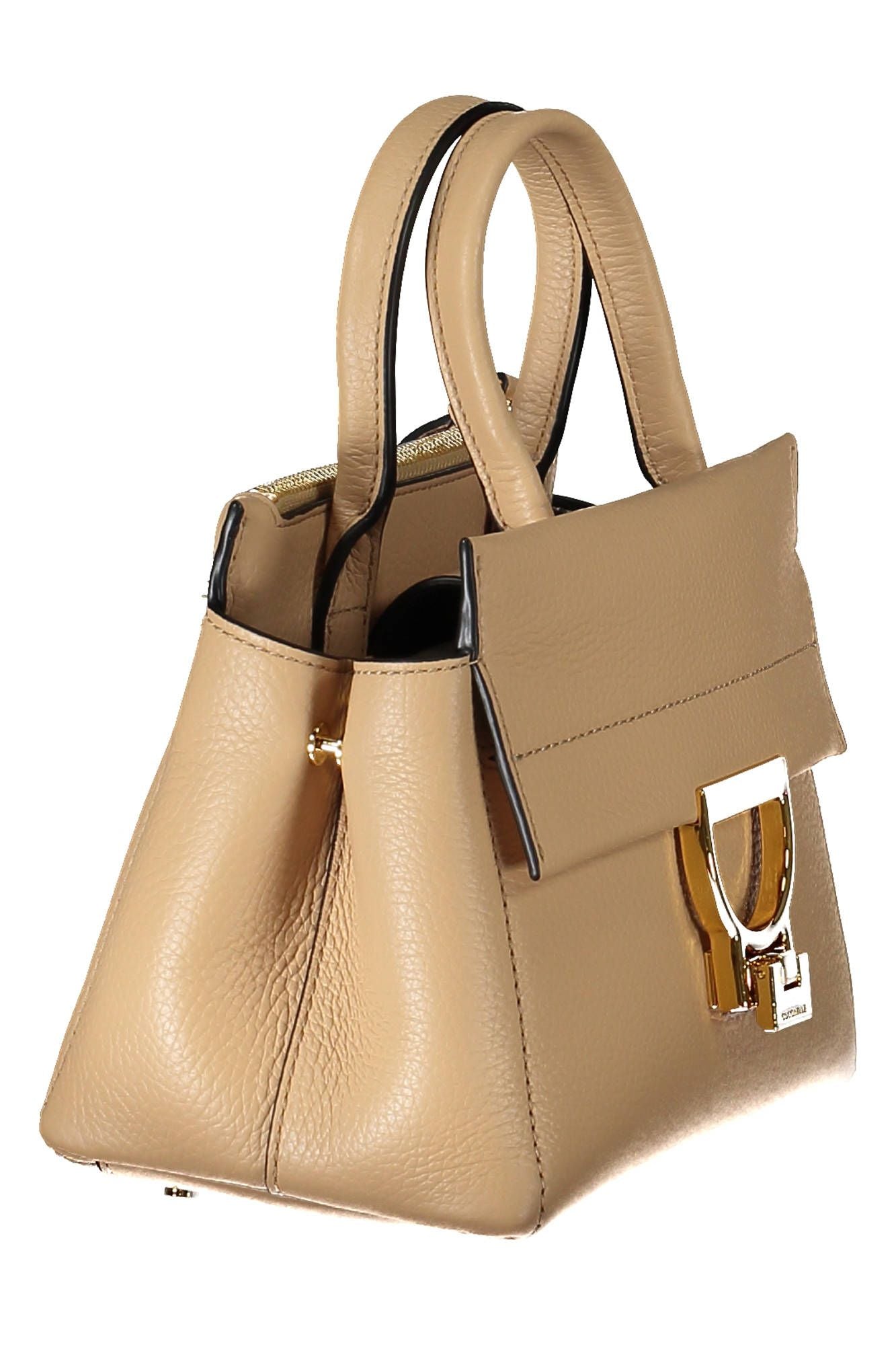 Beige Leather Handbag