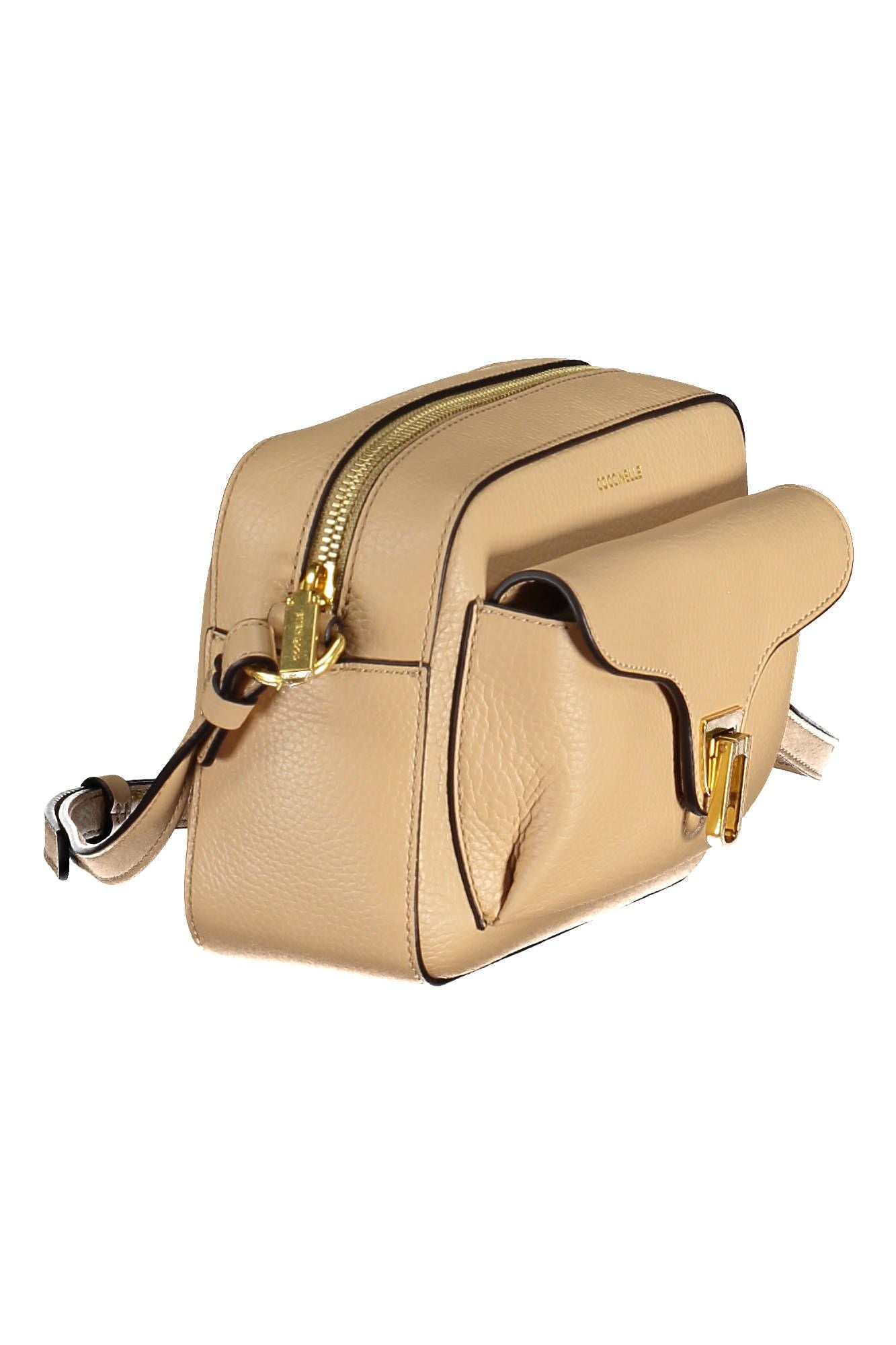 Beige Leather Handbag