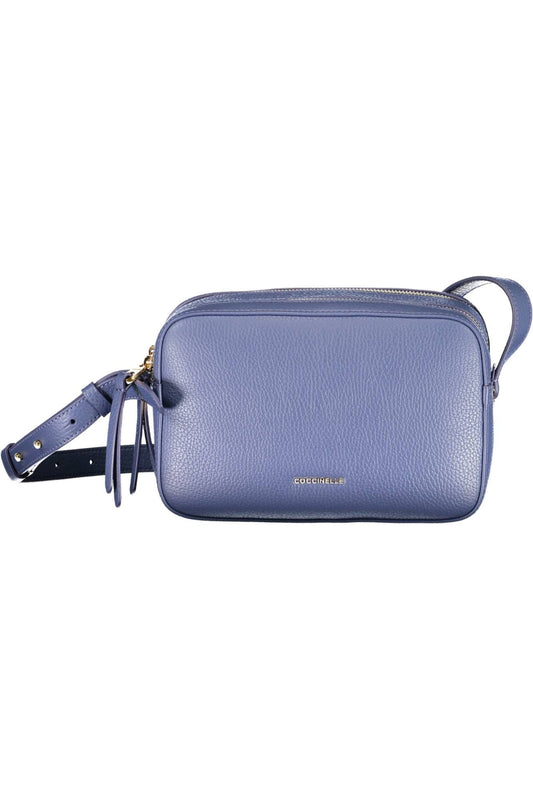 Blue Leather Handbag