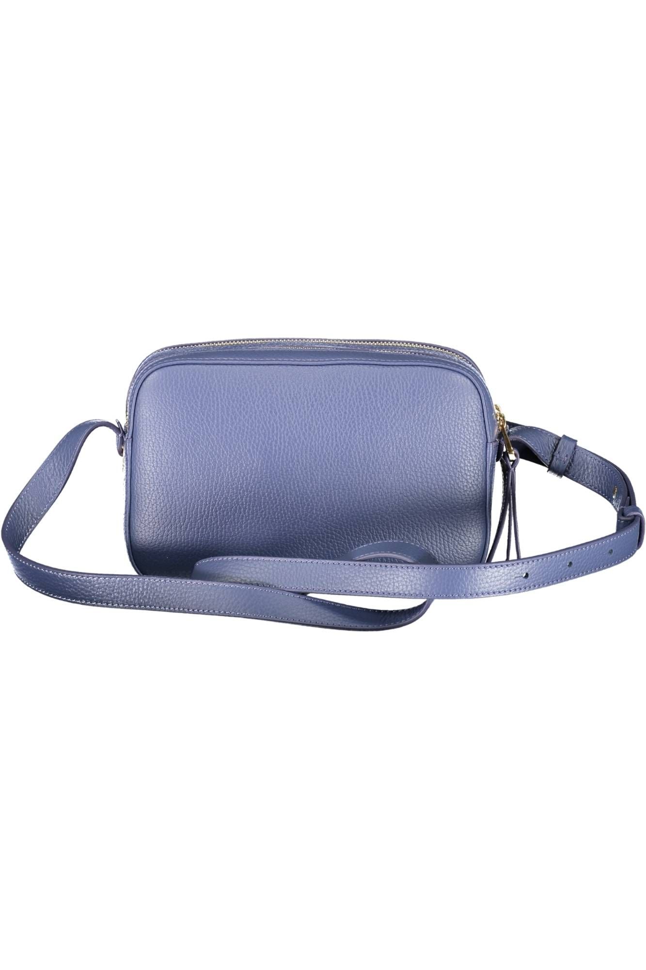 Blue Leather Handbag