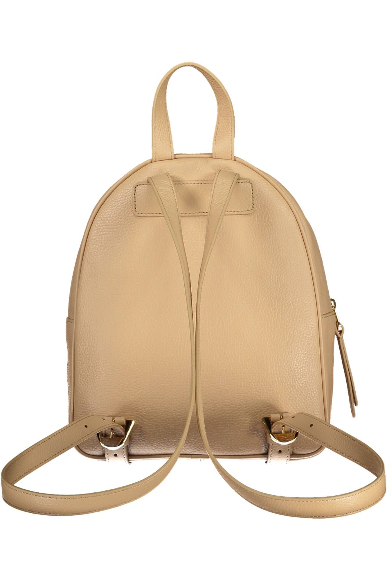 Beige Leather Backpack