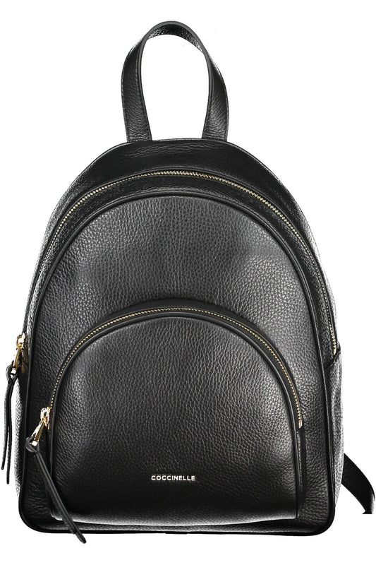 Black Leather Backpack