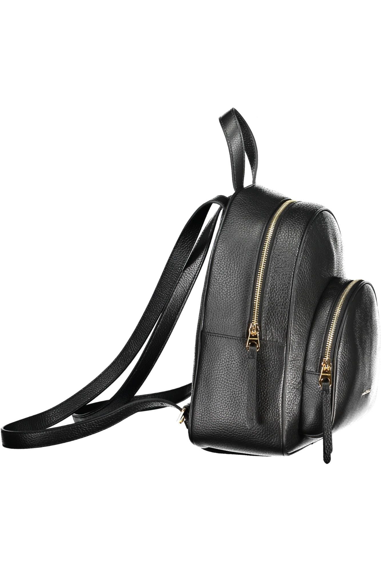 Black Leather Backpack