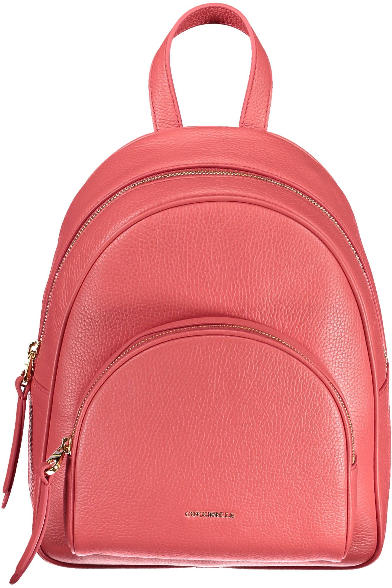 Pink Leather Backpack