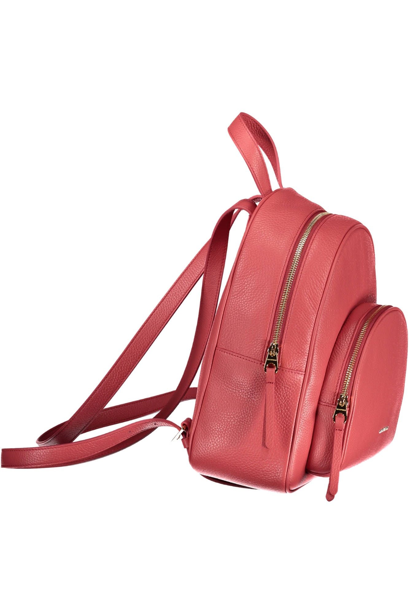 Pink Leather Backpack