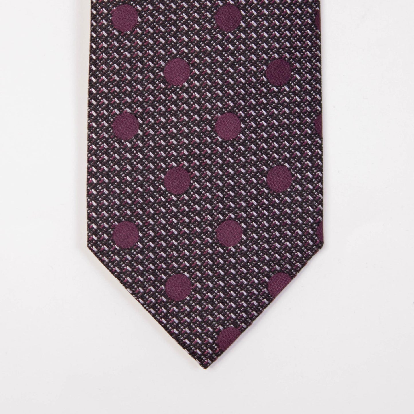 Polka Dots Print Tom Ford Silk Tie 9 cm