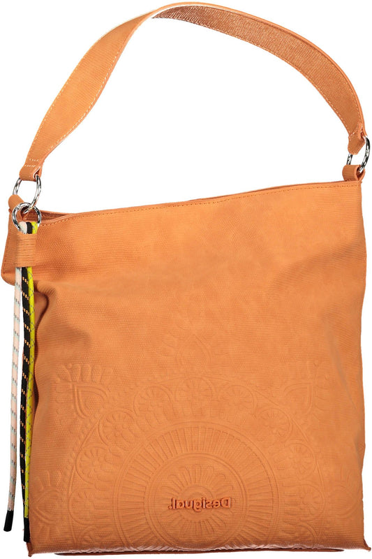 Orange Polyurethane Handbag