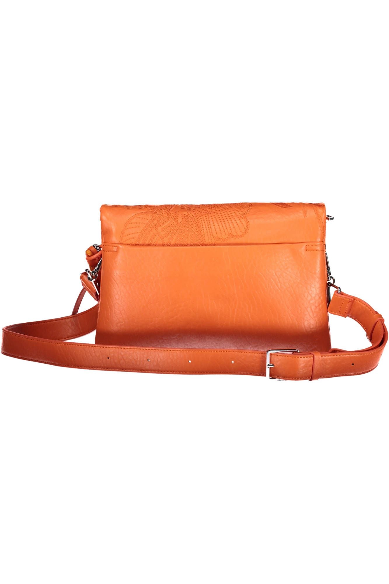 Orange Polyurethane Handbag