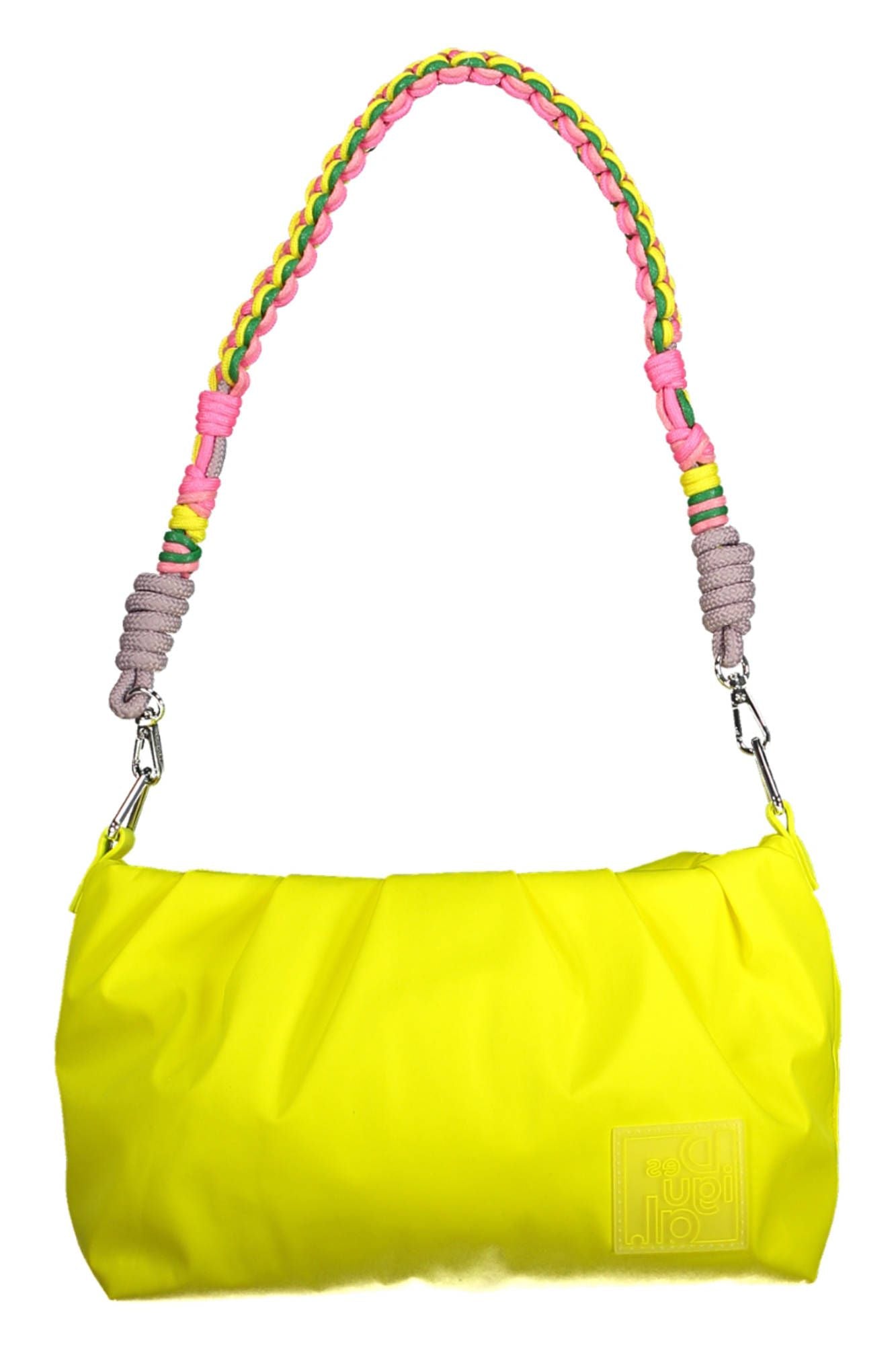 Yellow Polyester Handbag