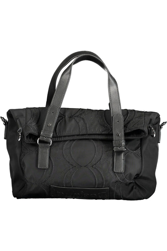 Black Polyester Handbag