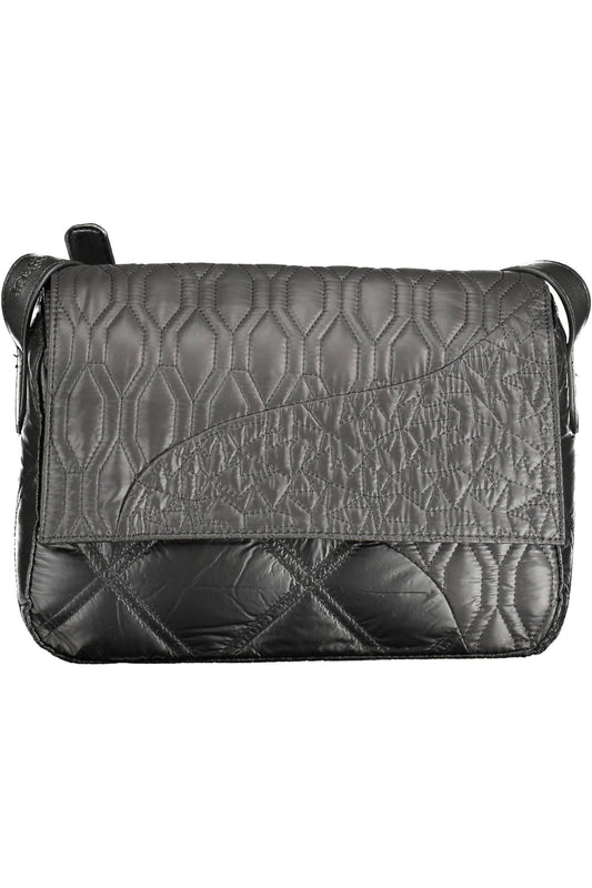 Black Polyurethane Handbag