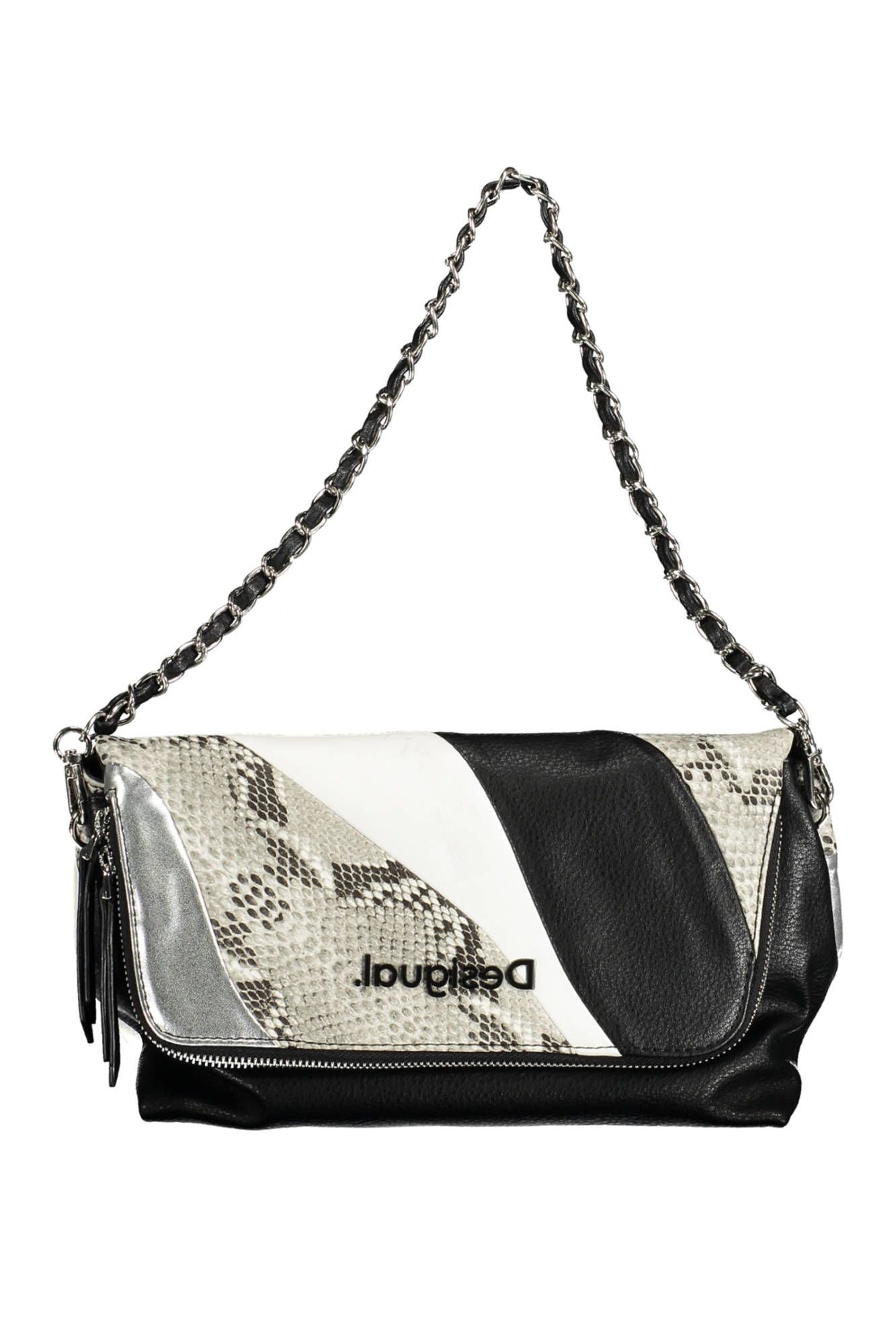 Black Polyurethane Handbag