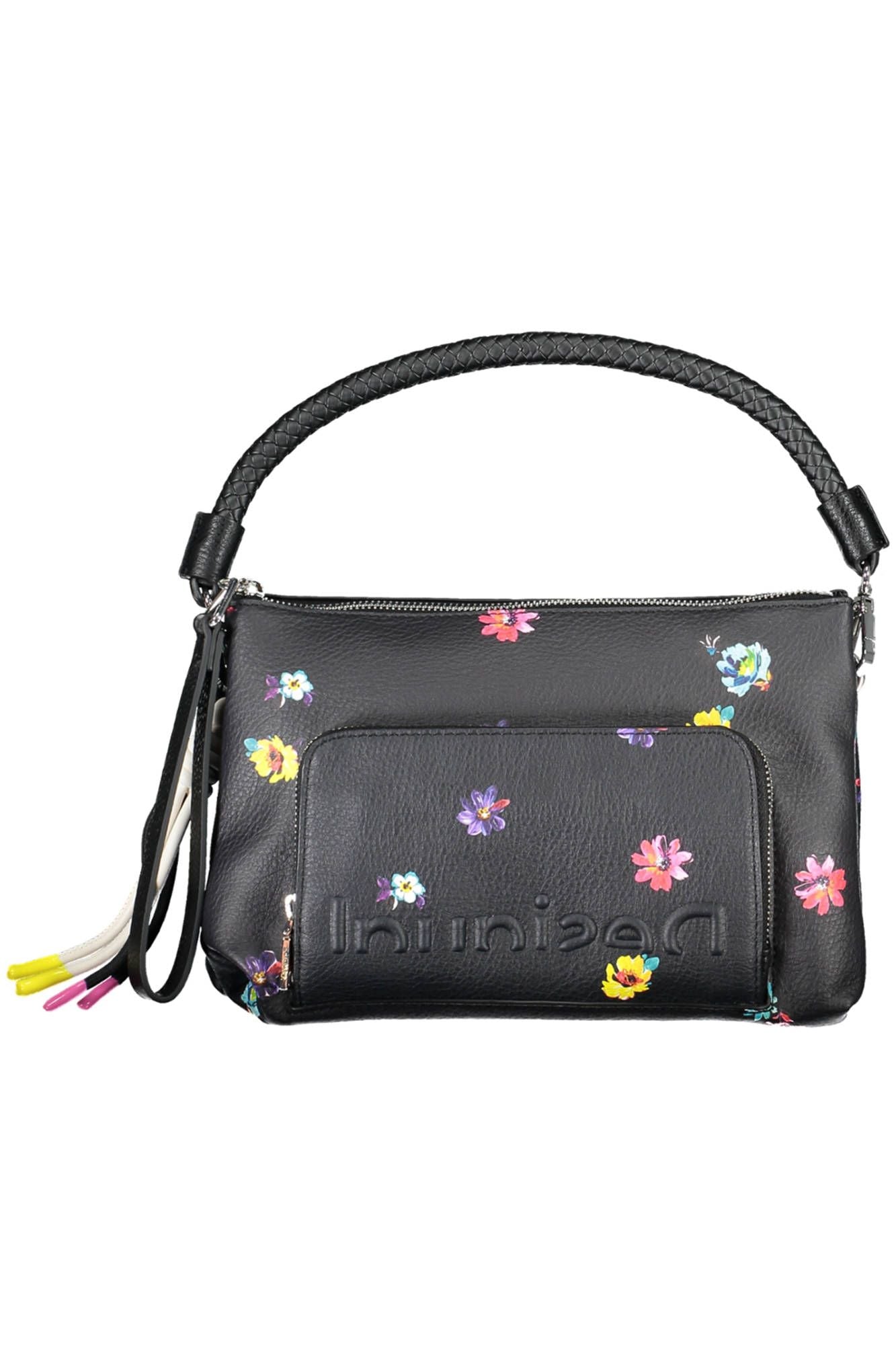 Black Polyurethane Handbag