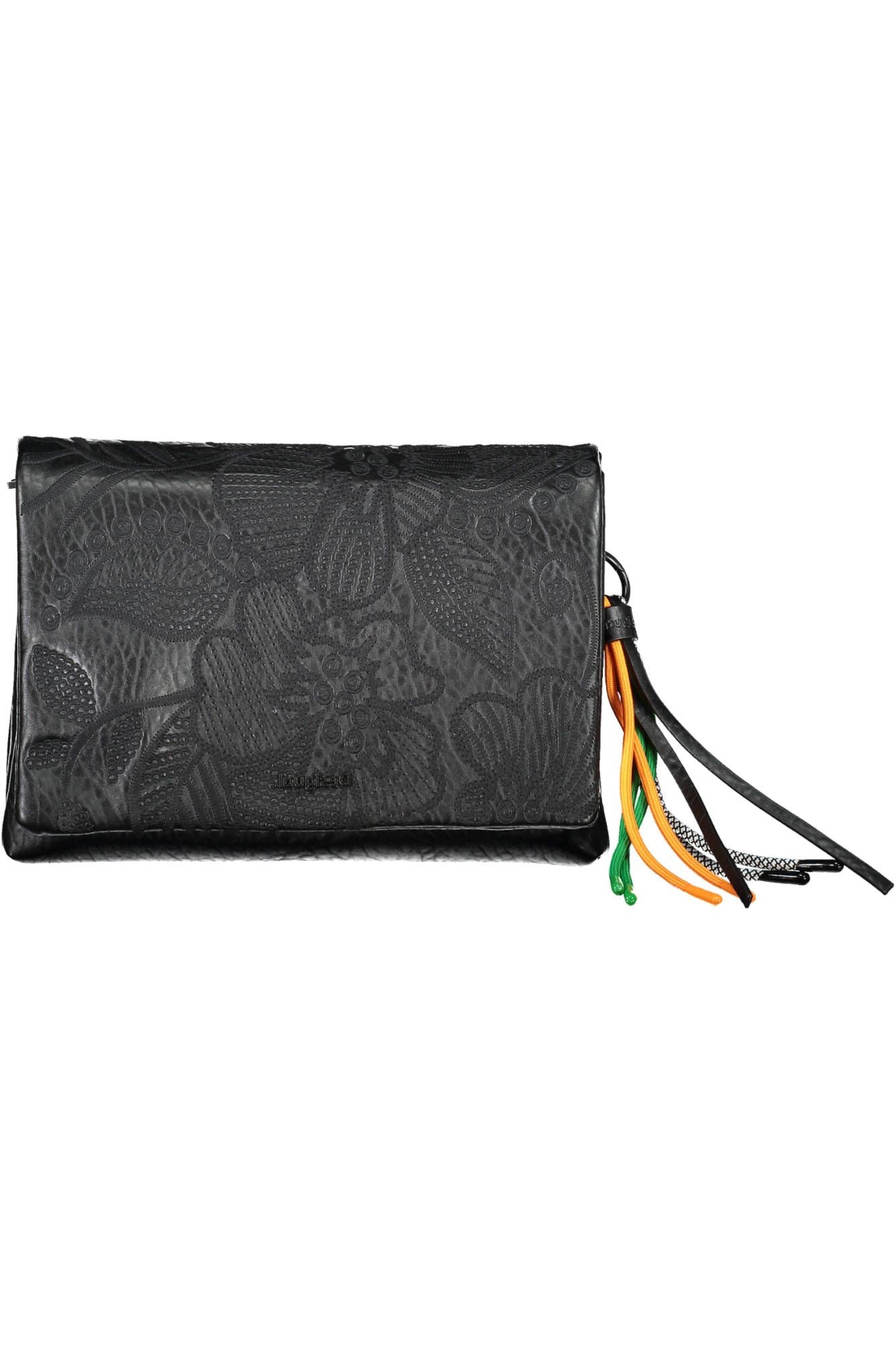 Black Polyurethane Handbag