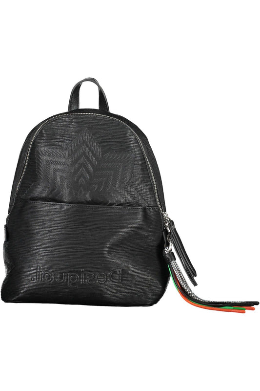 Black Polyurethane Handbag