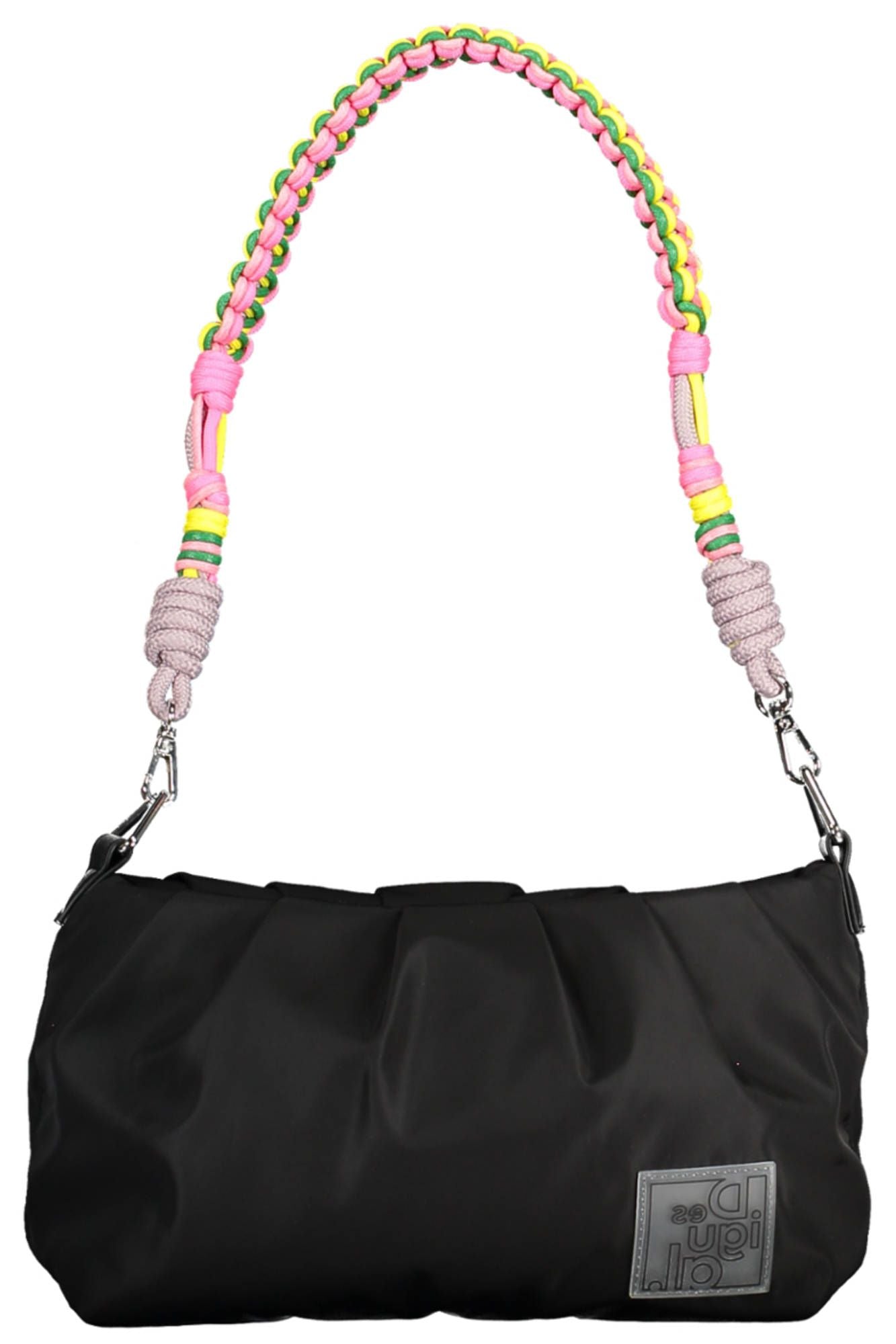 Black Polyester Handbag