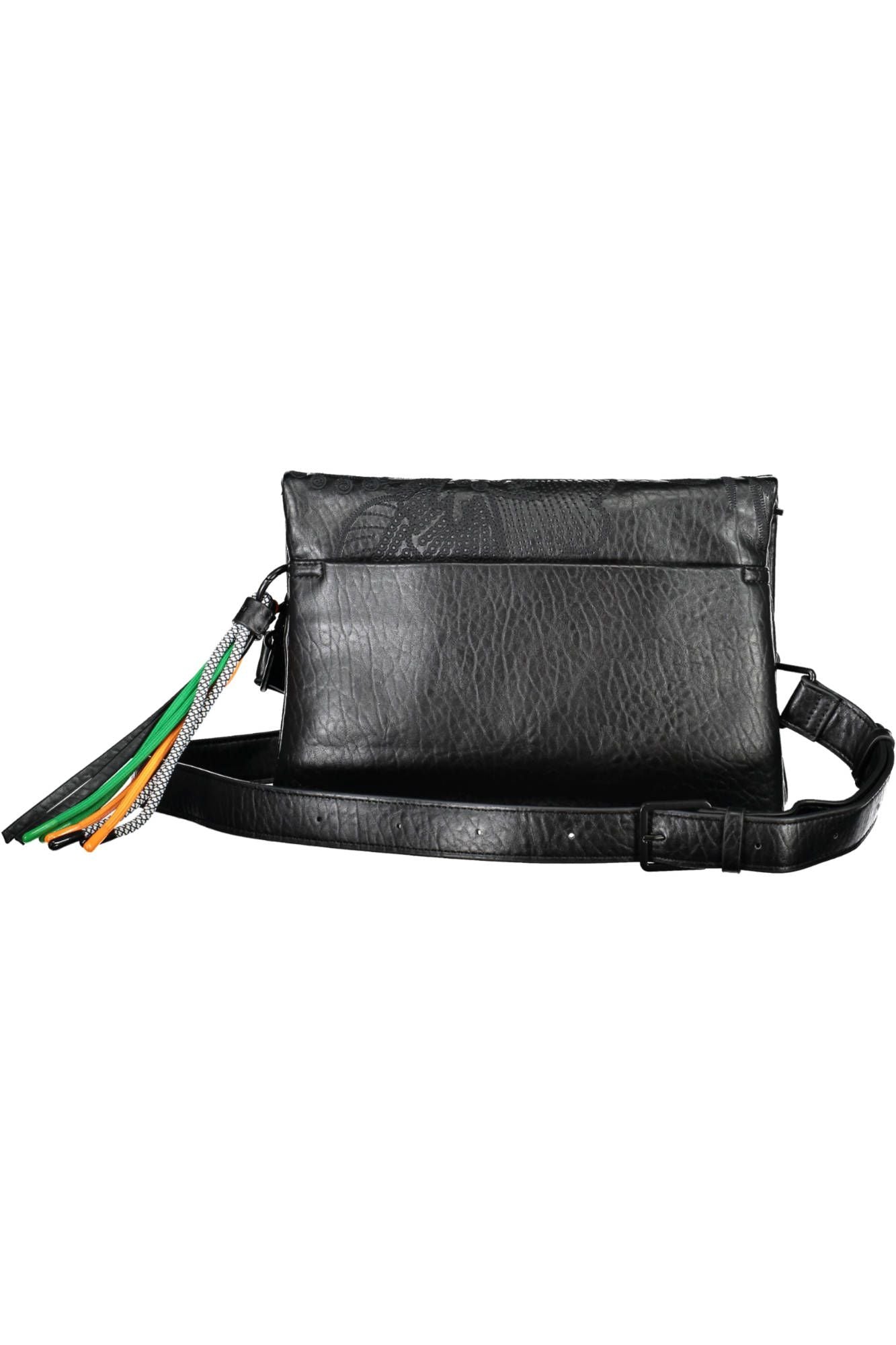 Black Polyurethane Handbag