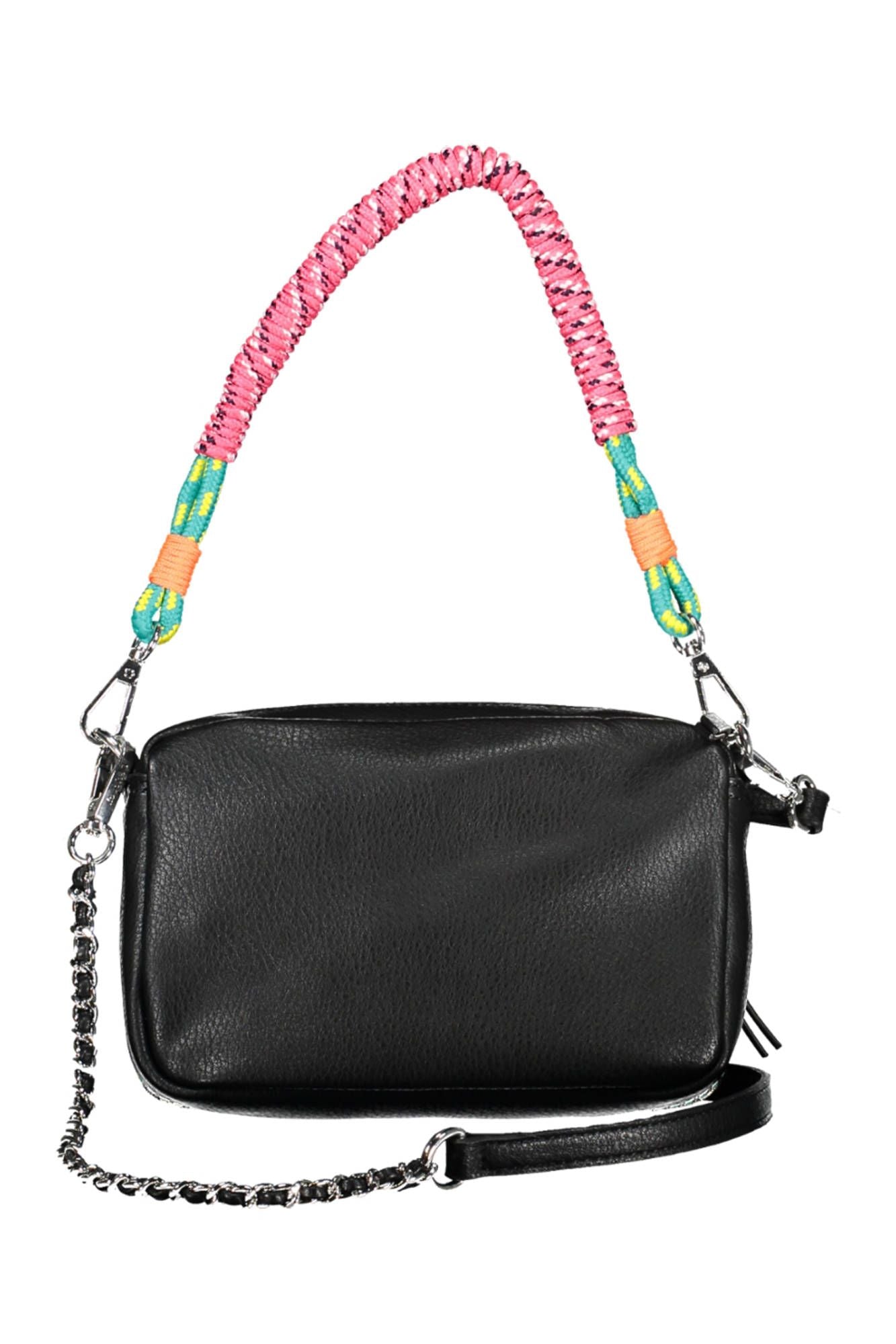 Black Polyurethane Handbag