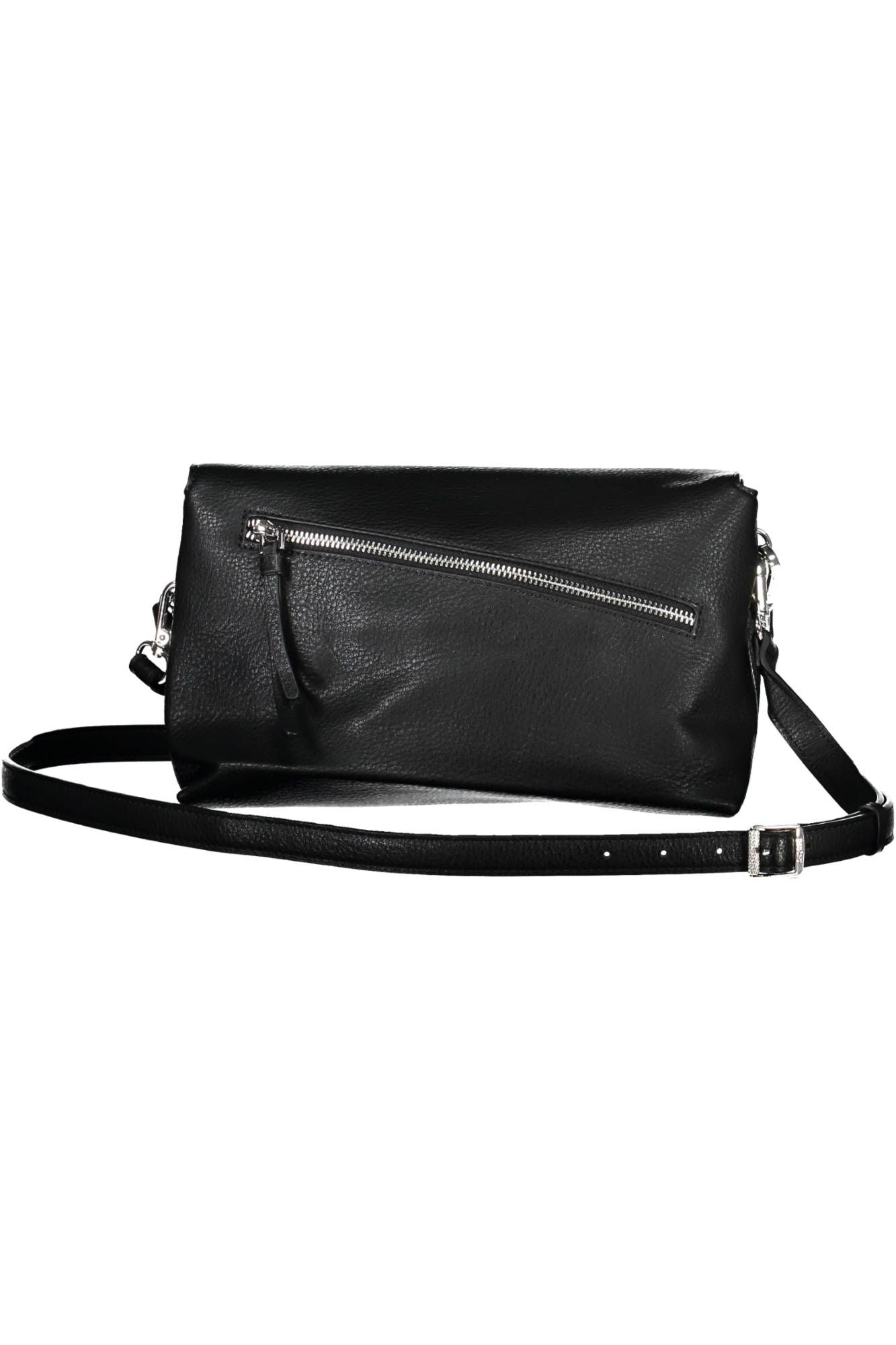 Black Polyurethane Handbag