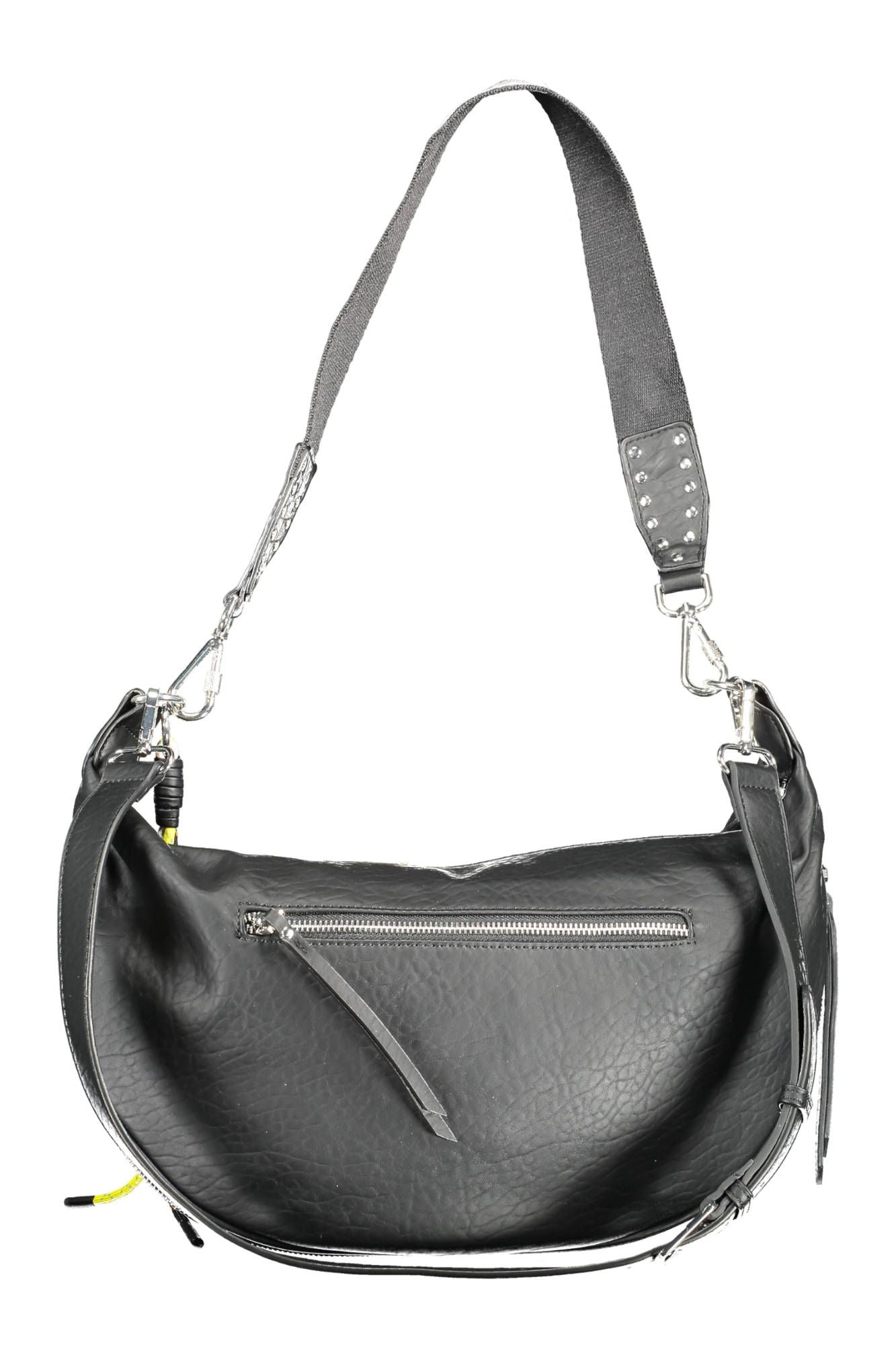 Black Polyurethane Handbag