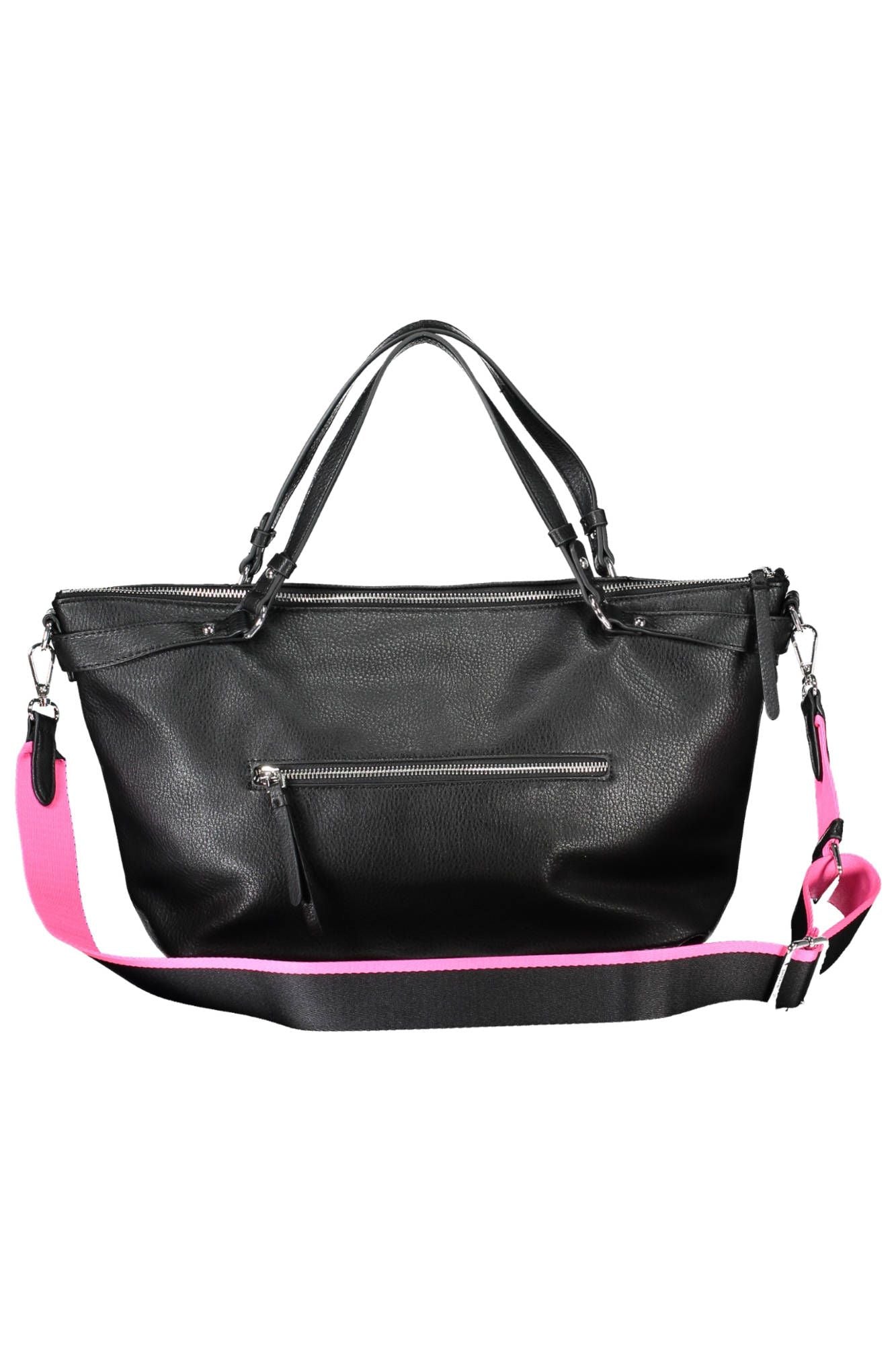 Black Polyurethane Handbag