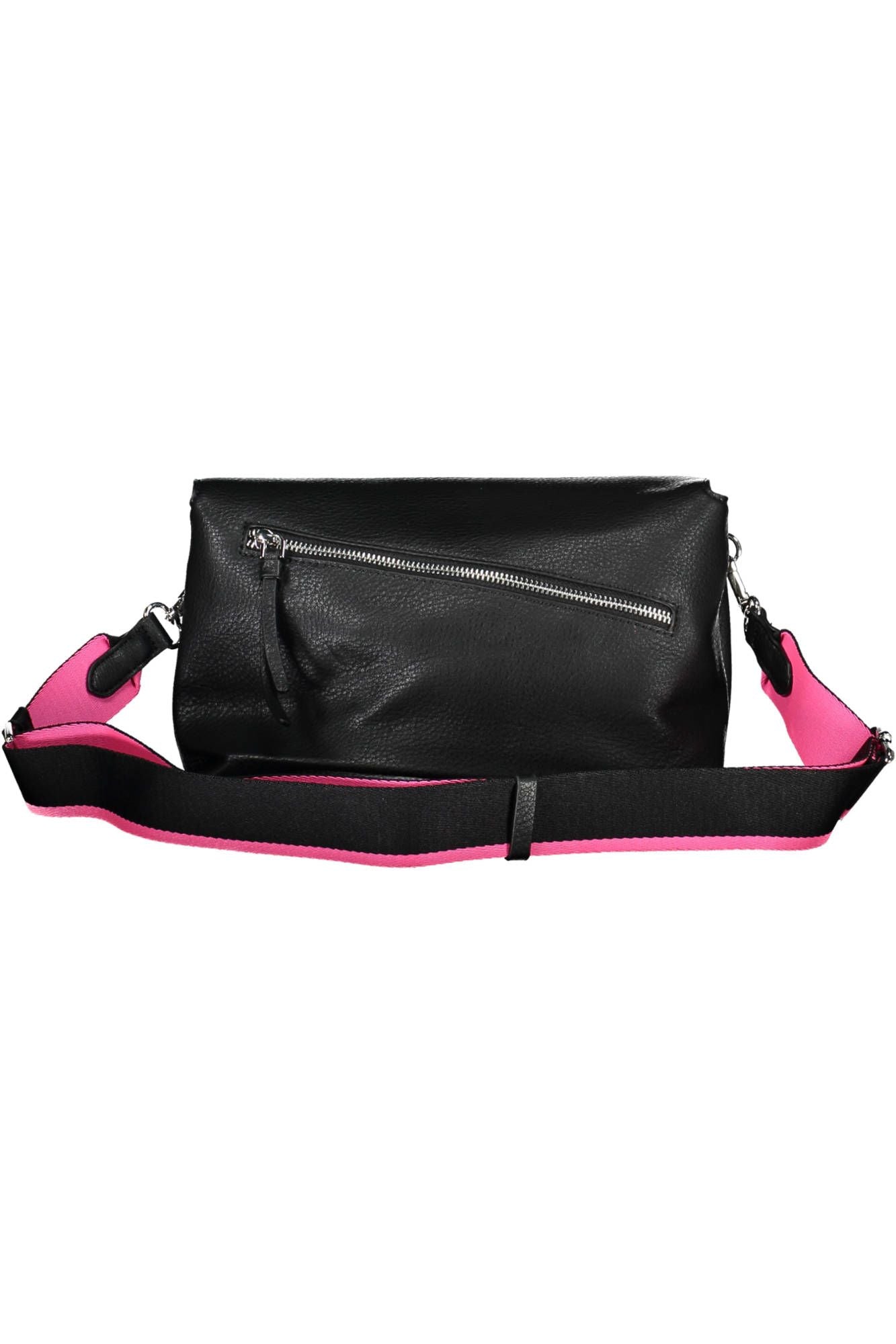 Black Polyurethane Handbag