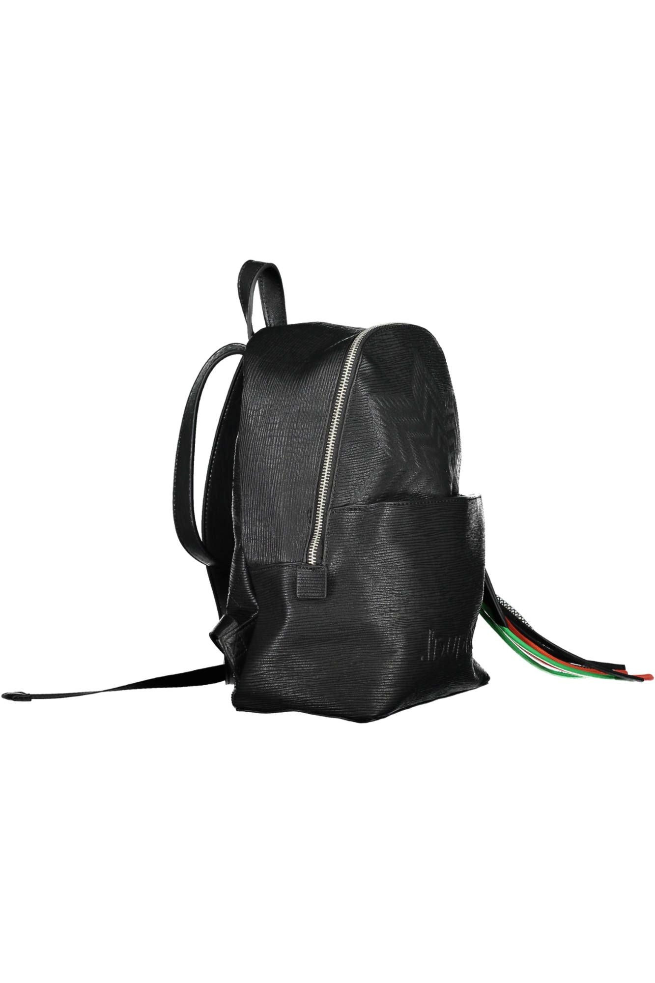 Black Polyurethane Handbag