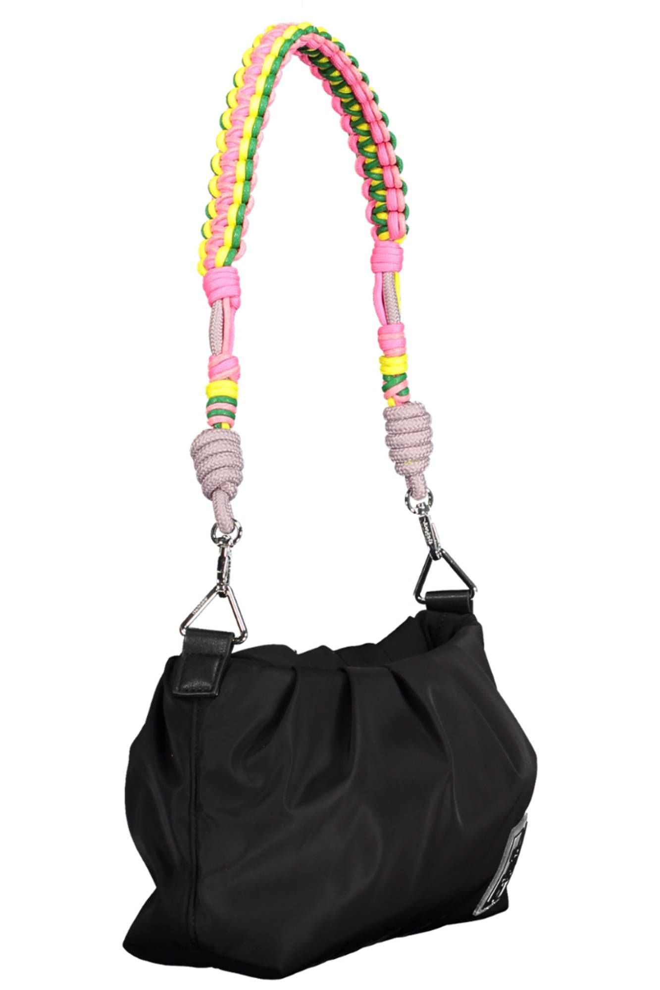 Black Polyester Handbag