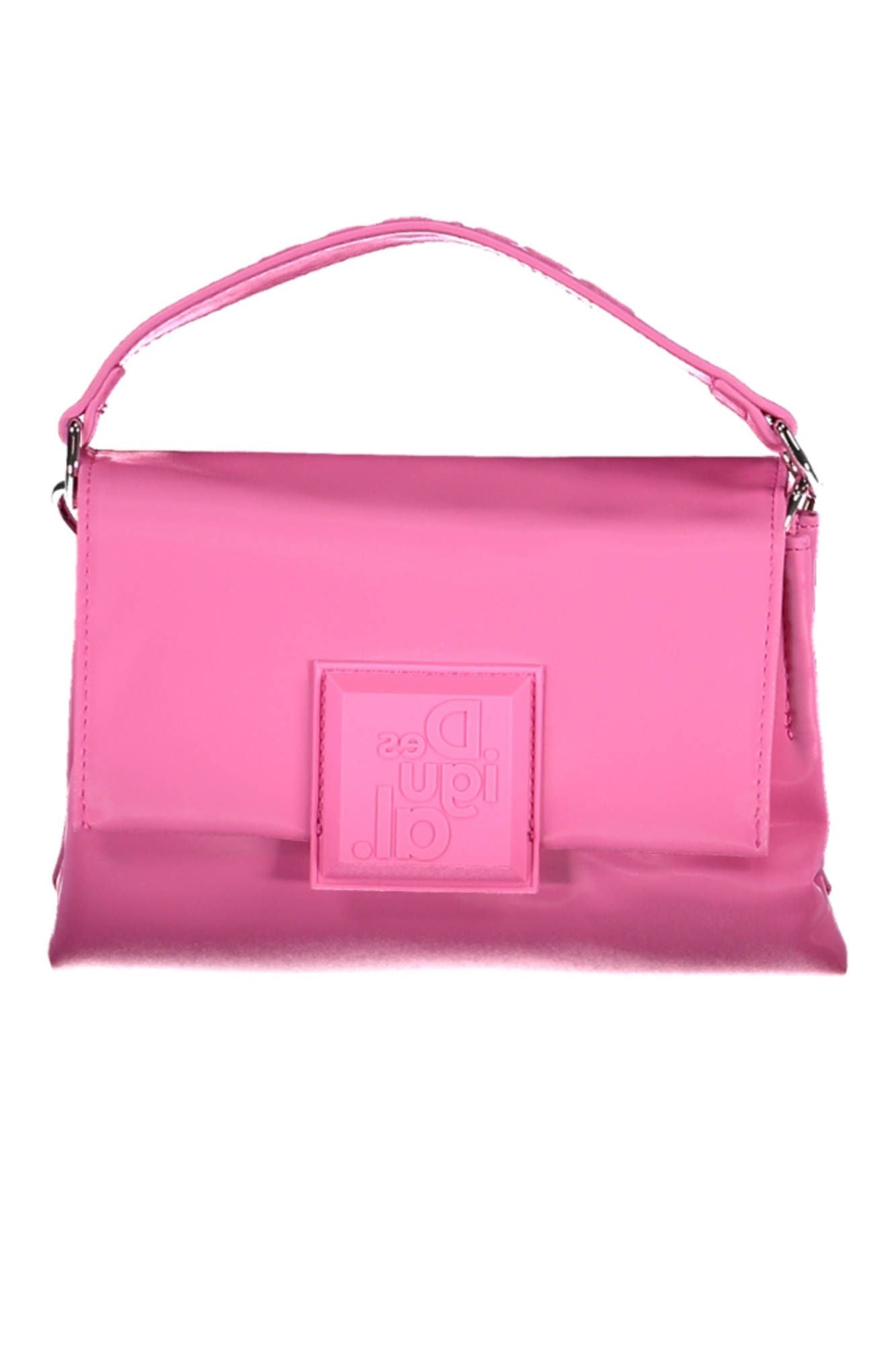 Pink Polyurethane Handbag