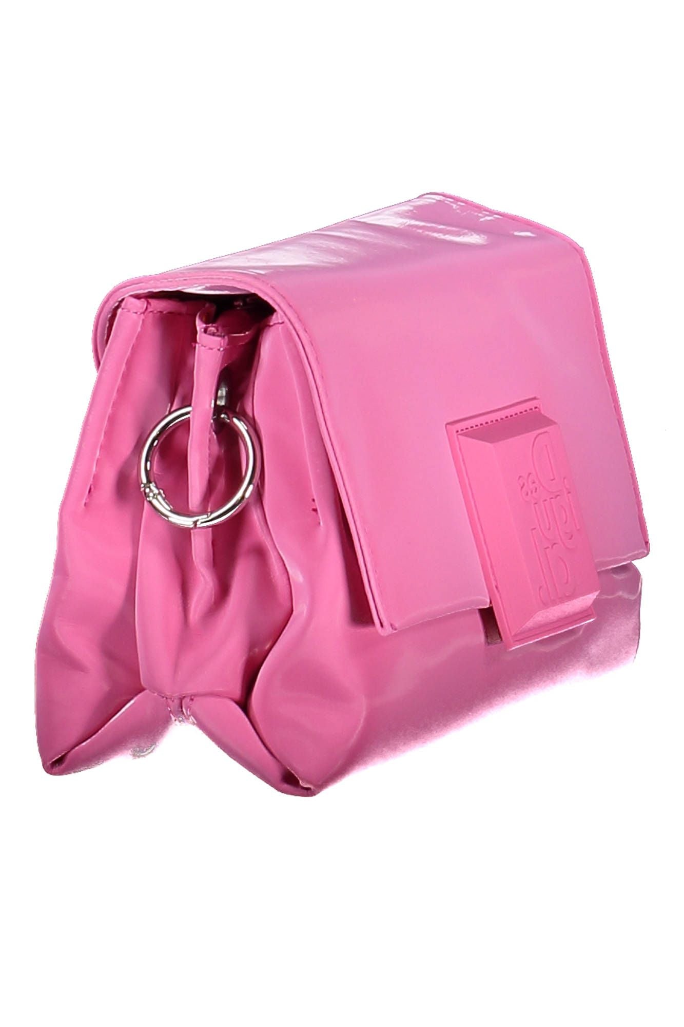 Pink Polyurethane Handbag