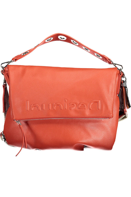 Red Polyurethane Handbag