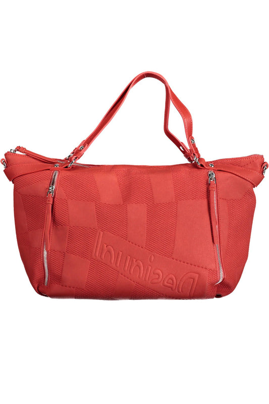 Red Polyurethane Handbag